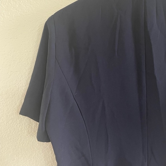 Studio I Navy Blazer with White Trim - Picture 4 of 7